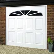 Alnwick woodgrain GRP garage door