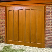 Hexman woodgrain GRP garage door