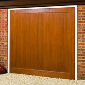 Morpeth woodgrain GRP garage door